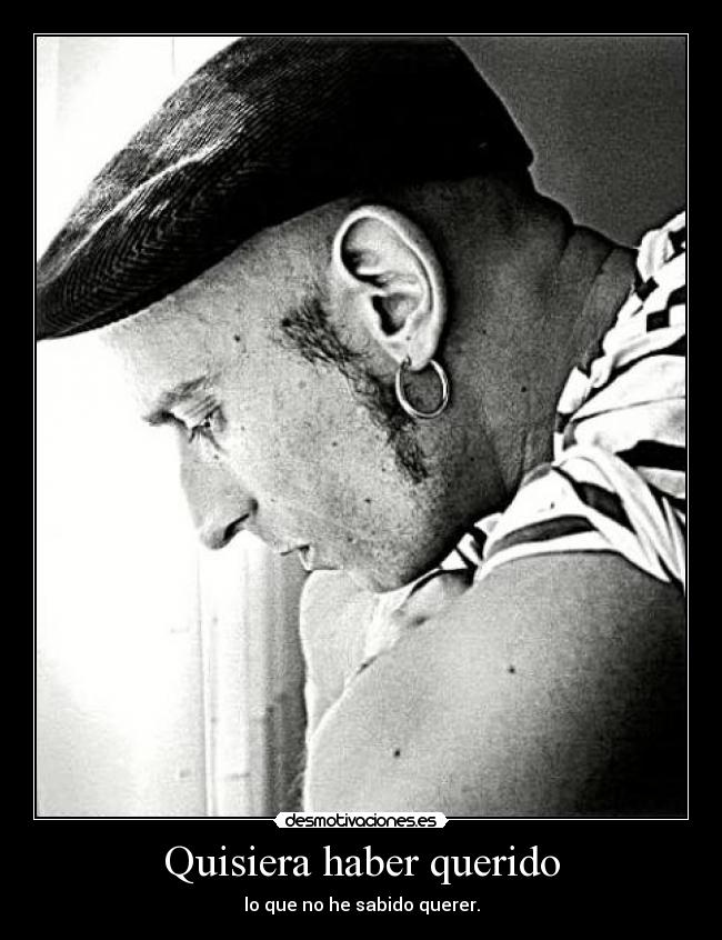 Quisiera haber querido -