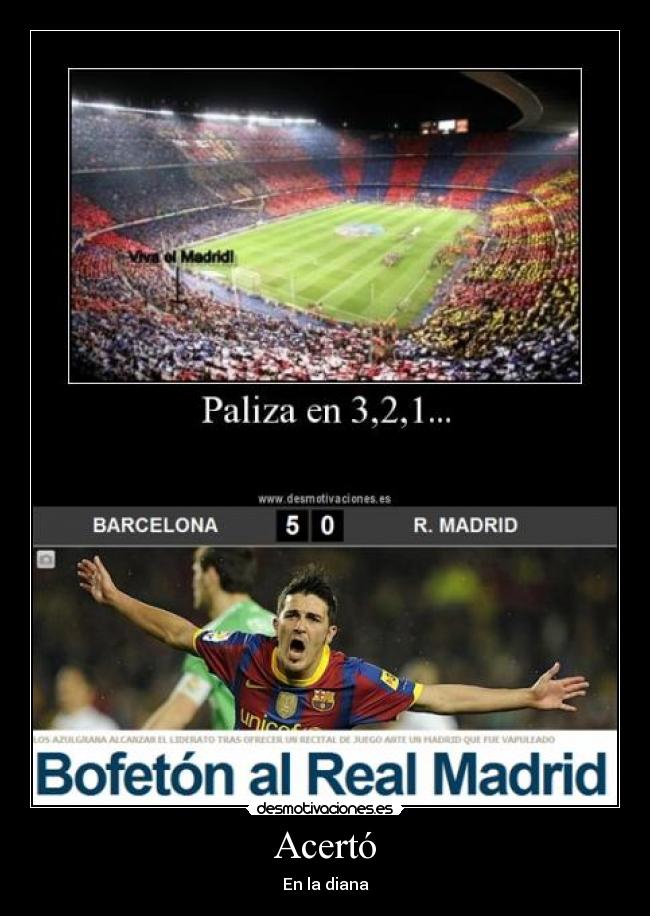 Acertó - En la diana