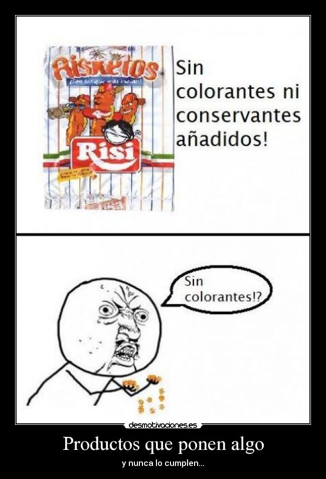 Productos que ponen algo -