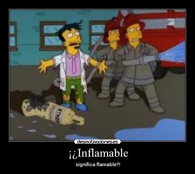 ¡¿Inflamable - 