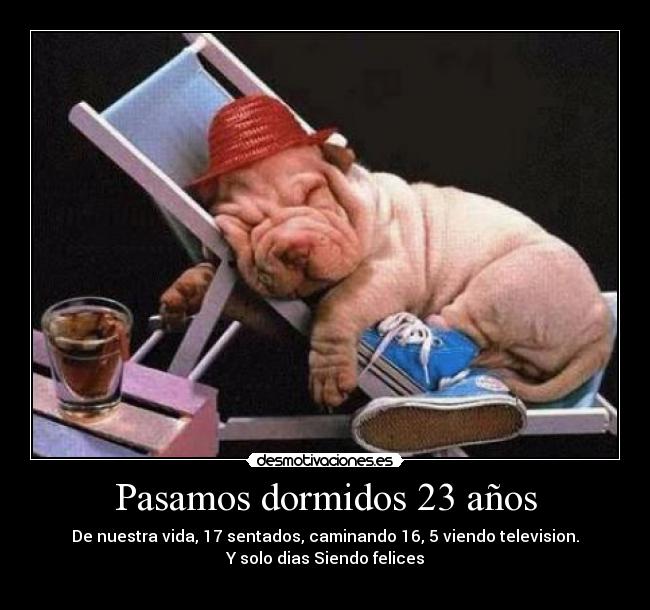 Pasamos dormidos 23 años -