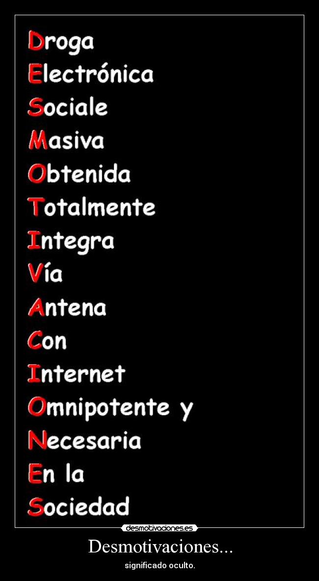 Desmotivaciones... -