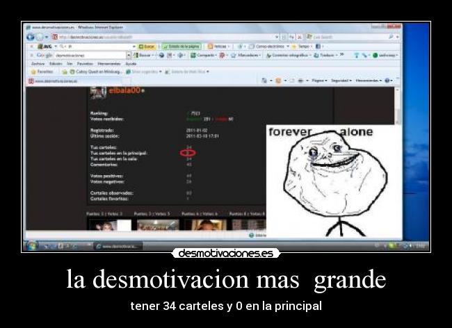 la desmotivacion mas  grande - 