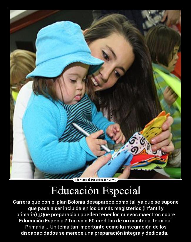 carteles educacion especial desmotivaciones