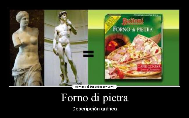 Forno di pietra - Descripción gráfica