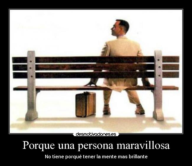 Porque una persona maravillosa -