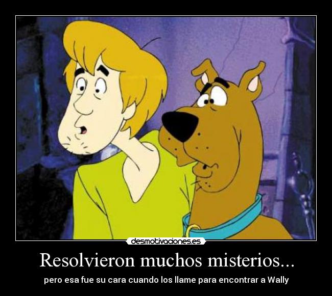 carteles wallyscooby doo desmotivaciones