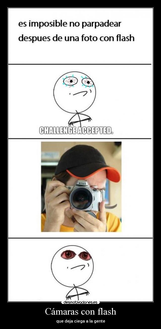 Cámaras con flash -