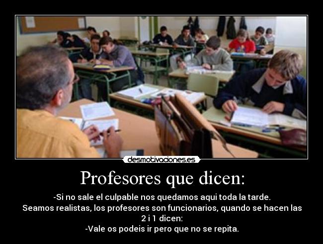 Profesores que dicen: - 