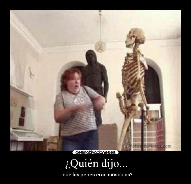 ¿Quién dijo... - ...que los penes eran músculos?