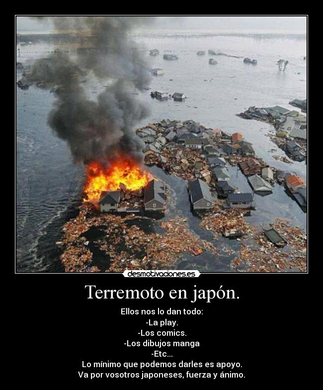 Terremoto en japón. -