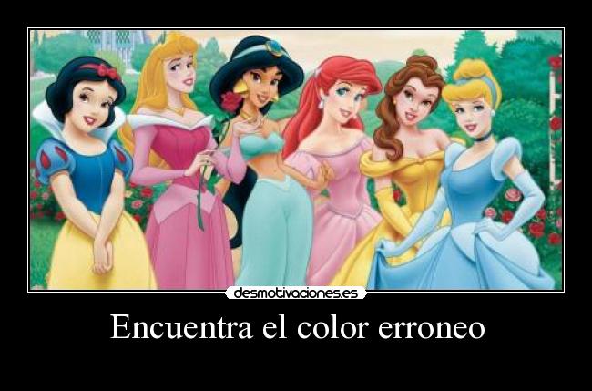 Encuentra el color erroneo -