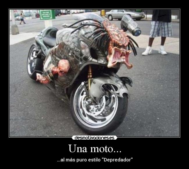 Una moto... -