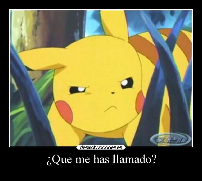 ¿Que me has llamado? -