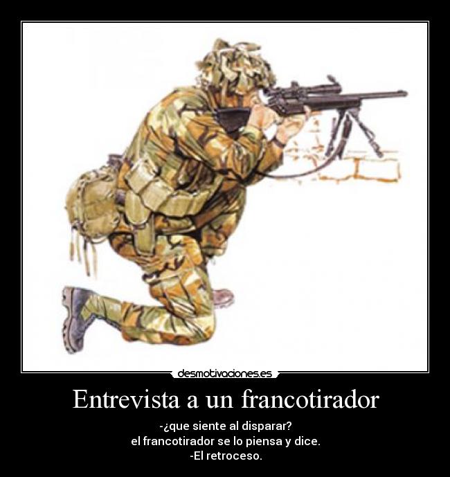 Entrevista a un francotirador - 