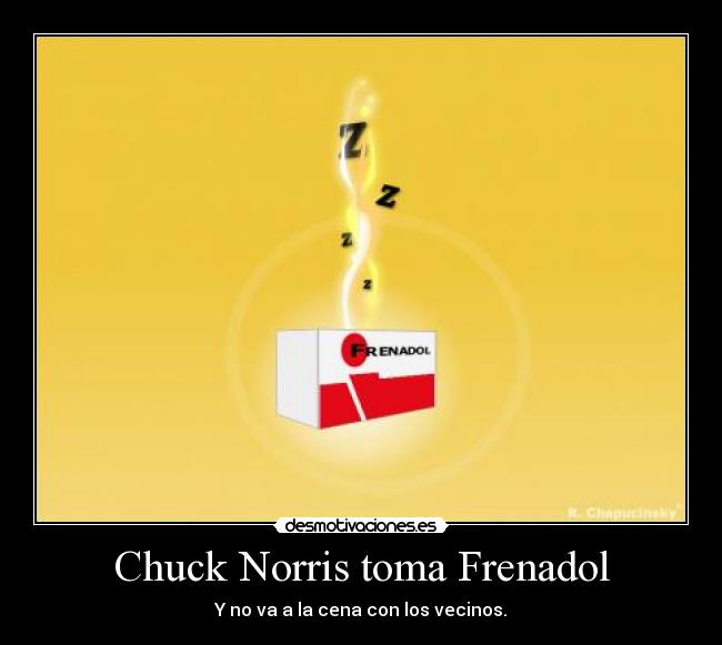 Chuck Norris toma Frenadol -