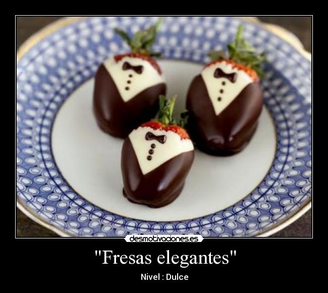 Fresas elegantes - 