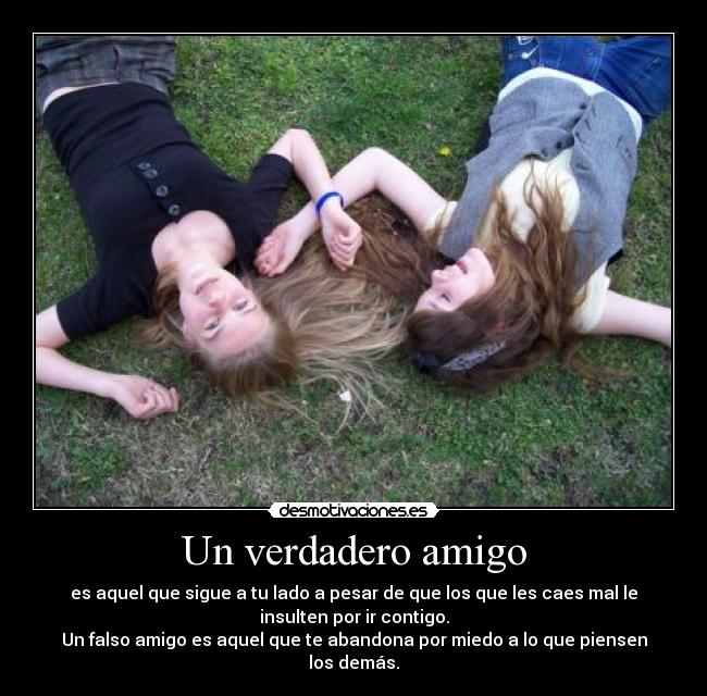 carteles amigos verdaderos falsos desmotivaciones