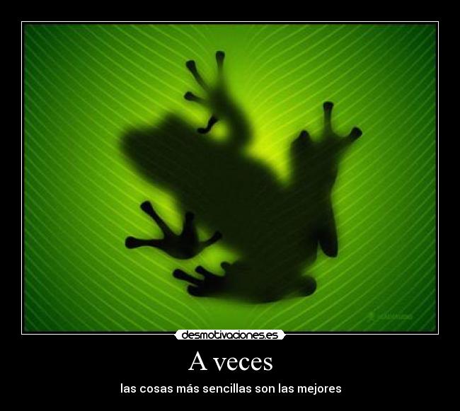 A veces -