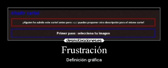 Frustración -