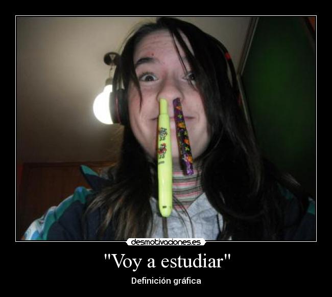 Voy a estudiar -