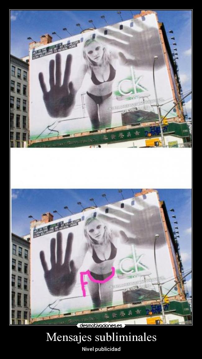 Mensajes subliminales - Nivel publicidad