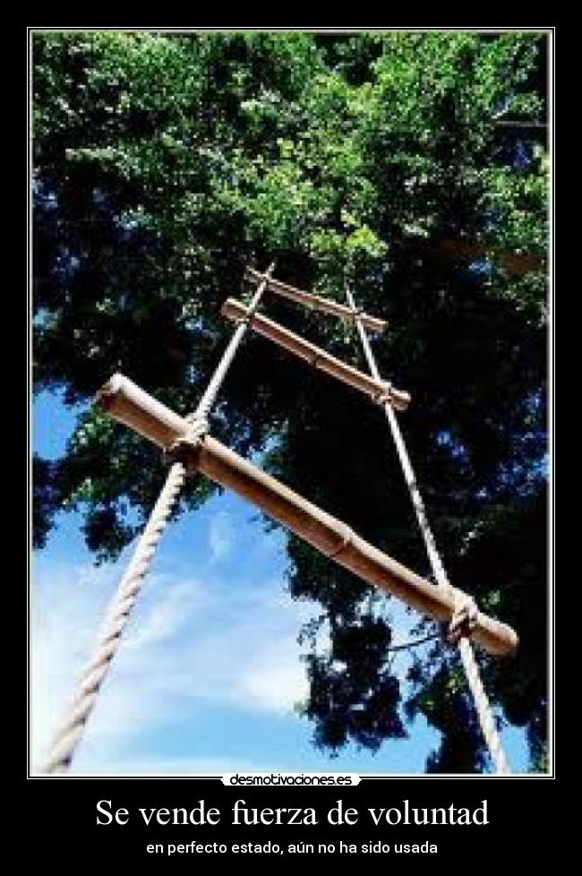 Se vende fuerza de voluntad - 