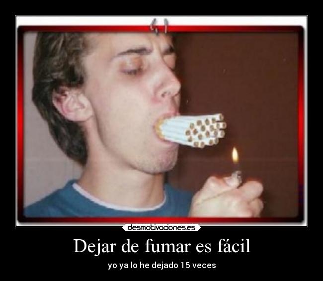 Dejar de fumar es fácil -