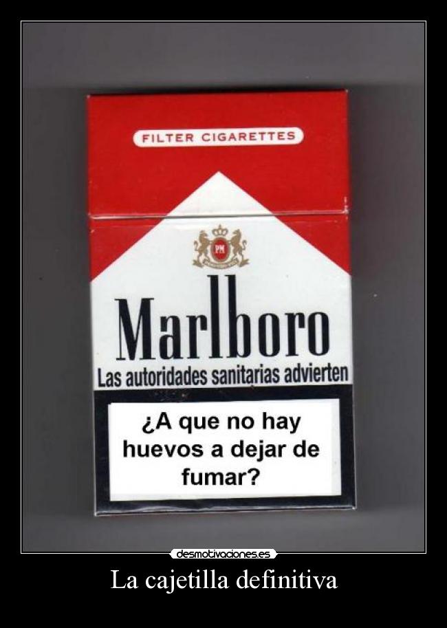 La cajetilla definitiva -