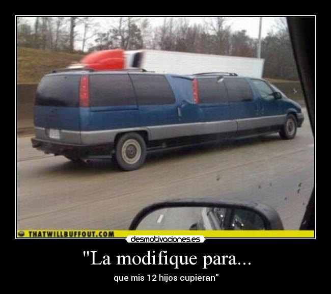 La modifique para... - que mis 12 hijos cupieran