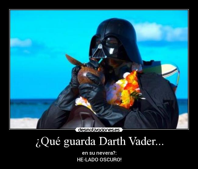 ¿Qué guarda Darth Vader... - 