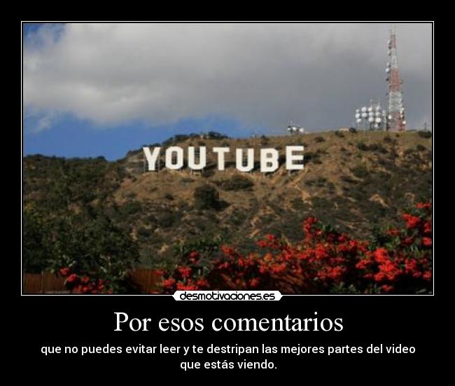 Por esos comentarios -