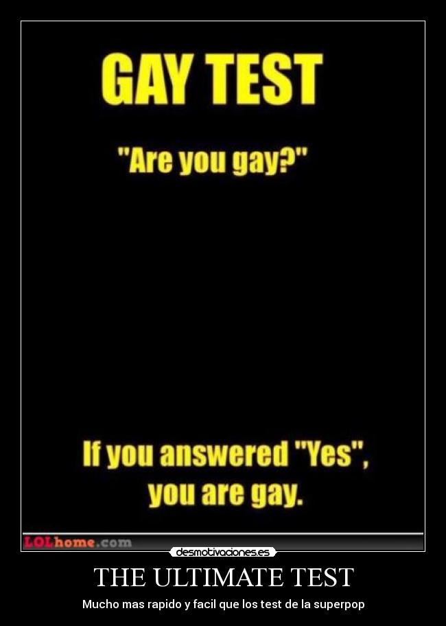 THE ULTIMATE TEST - Mucho mas rapido y facil que los test de la superpop