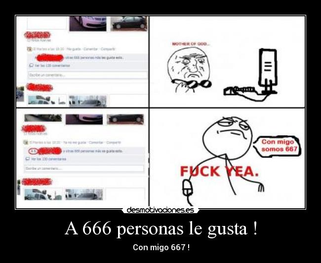 A 666 personas le gusta ! - Con migo 667 !