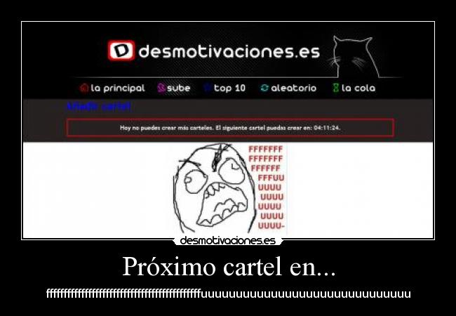 Próximo cartel en... -