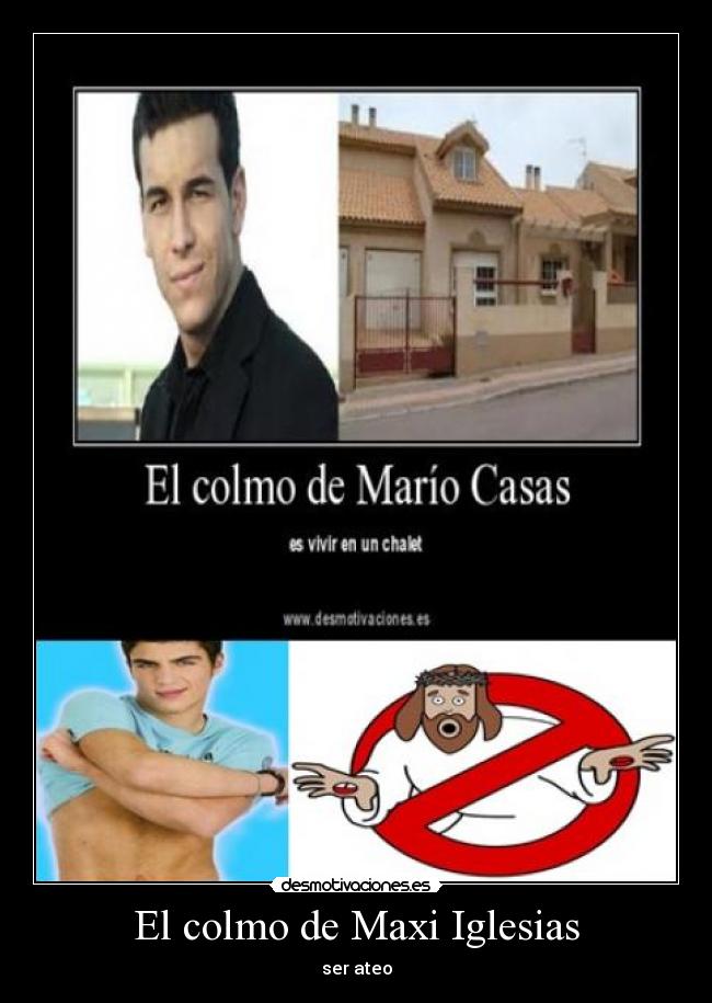 El colmo de Maxi Iglesias -