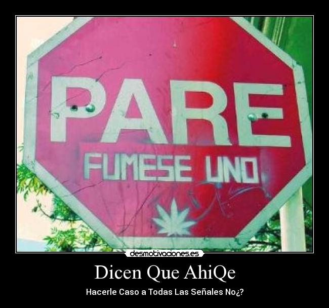 Dicen Que AhiQe - Hacerle Caso a Todas Las Señales No¿?