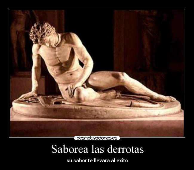 carteles derrota exito sabor desmotivaciones