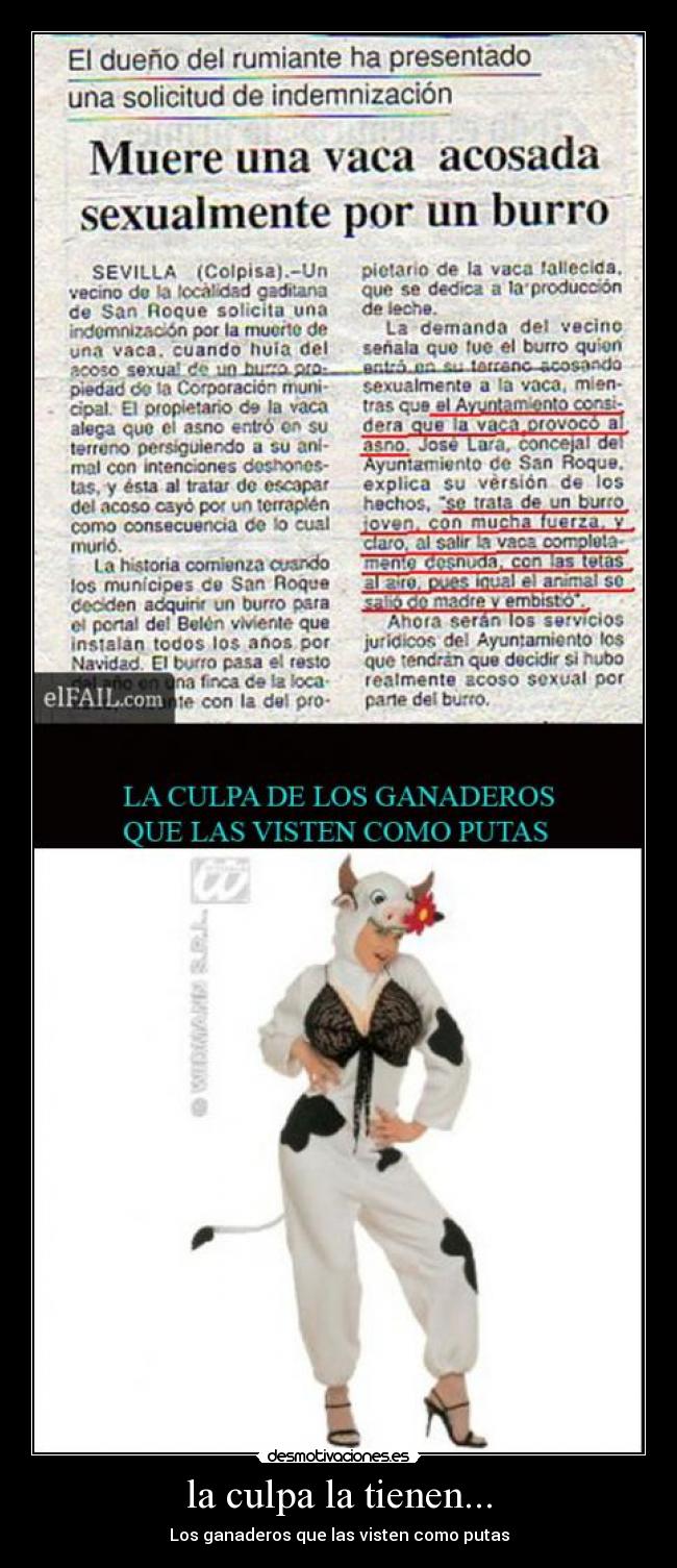 la culpa la tienen... - 