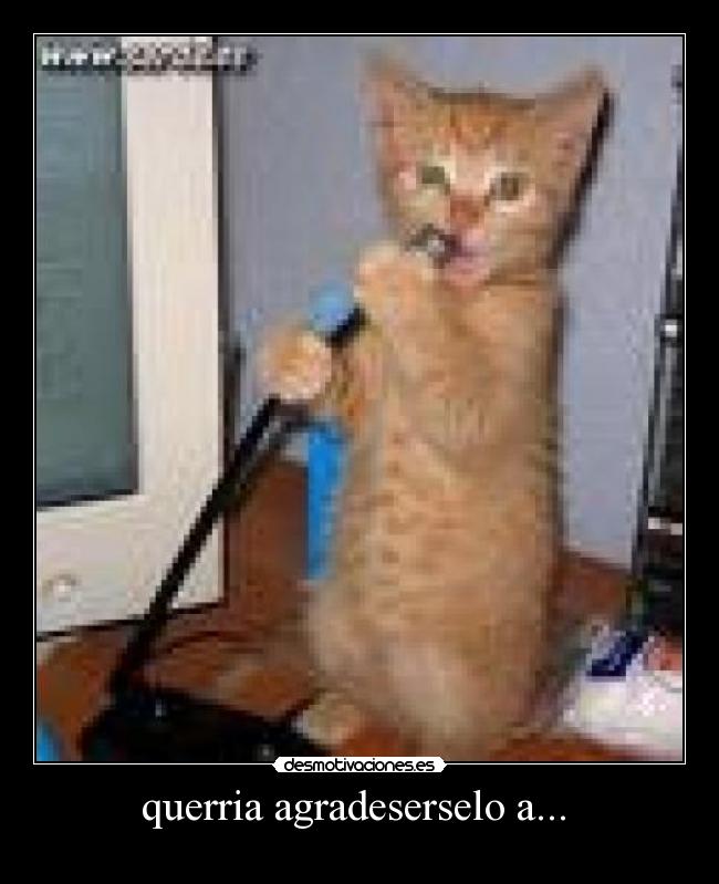 querria agradeserselo a... -