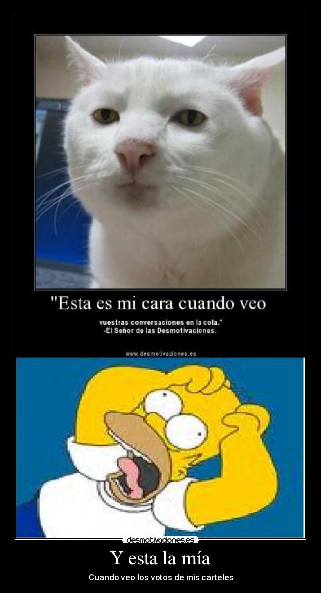 Y esta la mía - Cuando veo los votos de mis carteles