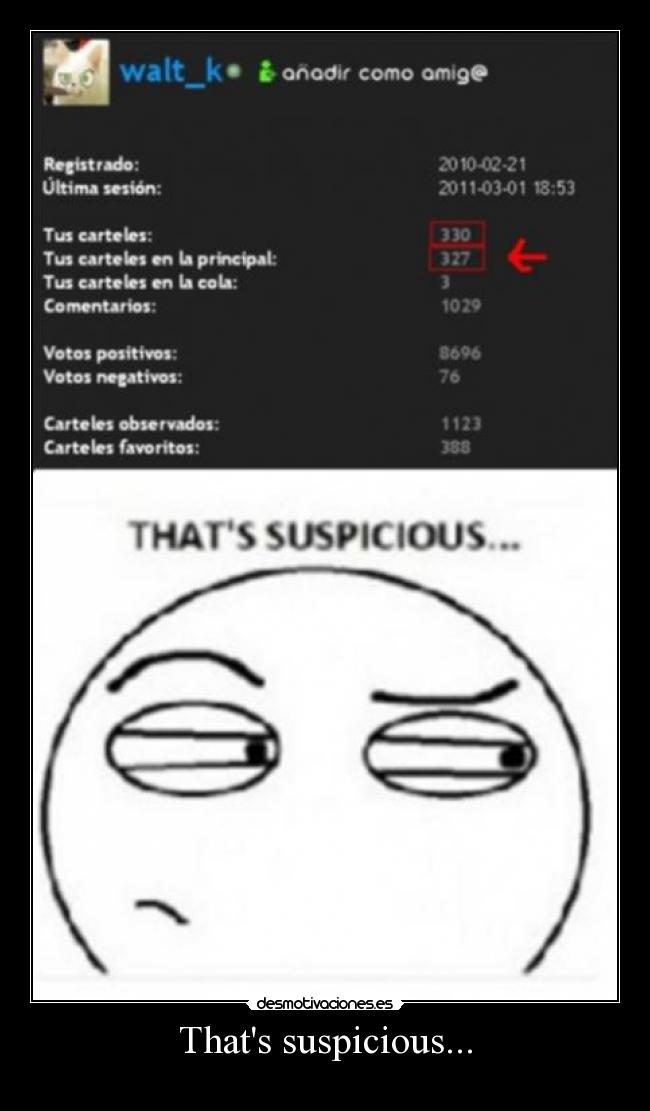 Thats suspicious... -