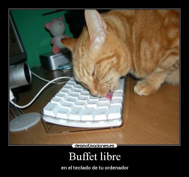 Buffet libre - en el teclado de tu ordenador