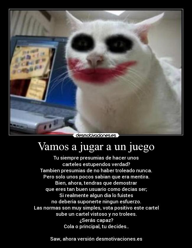 Vamos a jugar a un juego - 