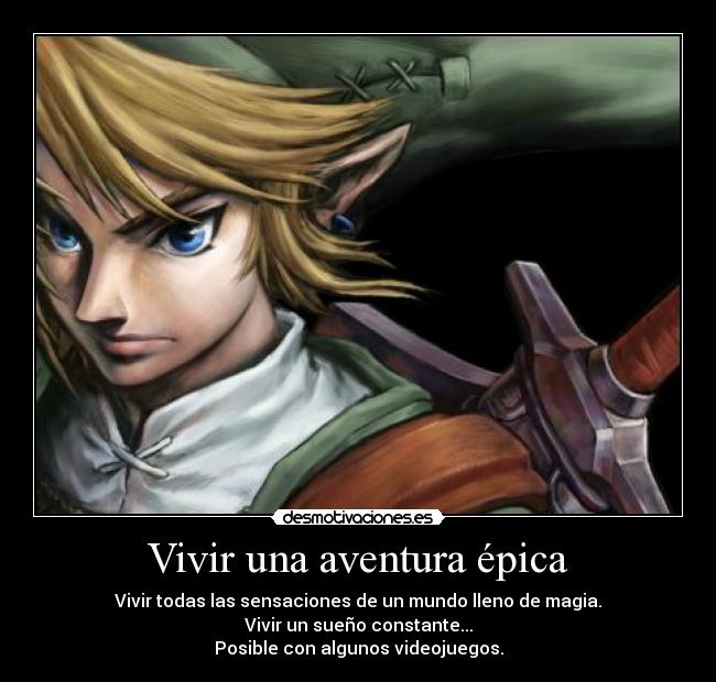 carteles aventura sueno videojuego juego zelda desmotivaciones