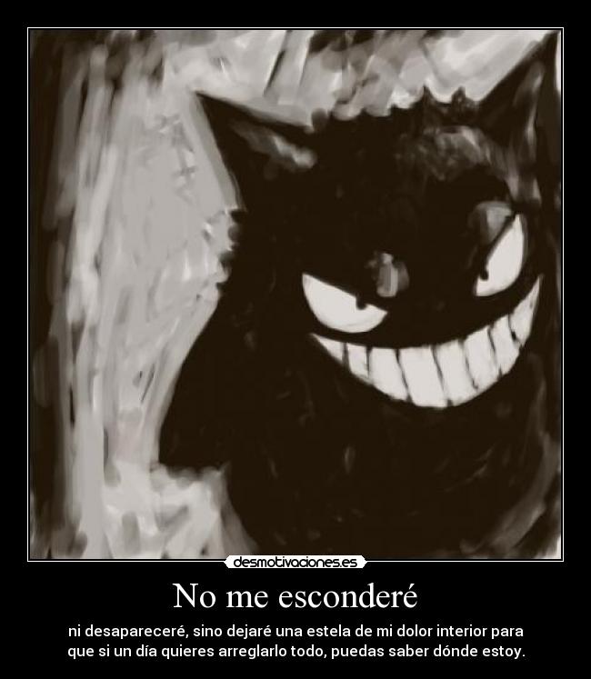 No me esconderé -