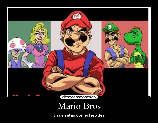 Mario Bros - y sus setas con esteroides