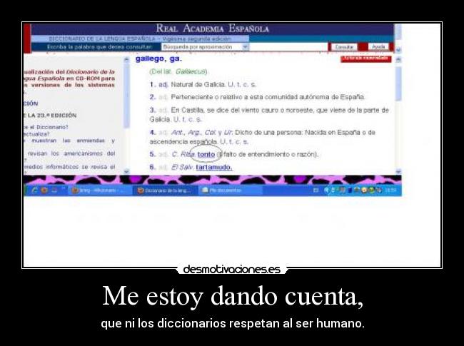 Me estoy dando cuenta, - 