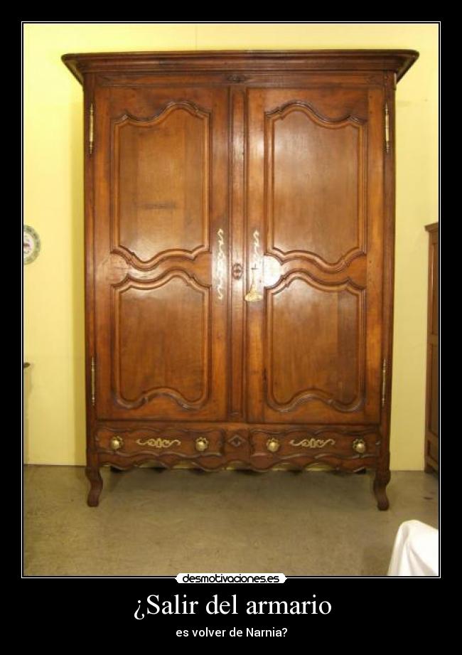 ¿Salir del armario -