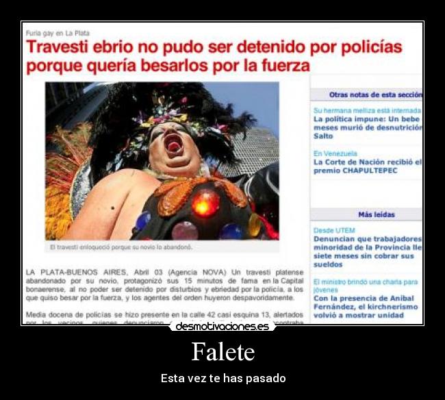 Falete - Esta vez te has pasado